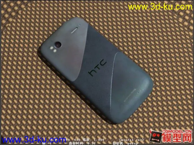 写实我的HTC G14简模高质量渲染带贴图模型的图片2