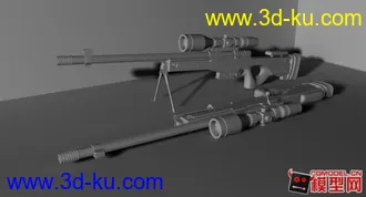 3D打印模型狙击枪 做着玩的图片