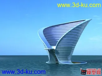 3D打印模型迪拜未来的七星级建筑的图片