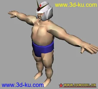 3D打印模型小日本丁字裤大叔两个的图片
