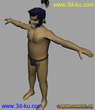 3D打印模型小日本丁字裤大叔两个的图片