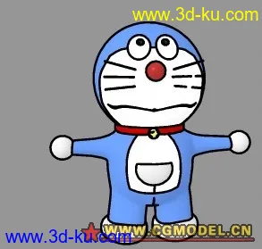 3D打印模型机器猫,哆啦A梦的图片