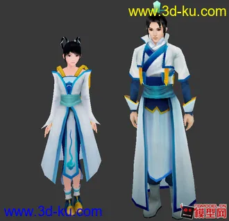 3D打印模型仙剑4部分人物整合的图片