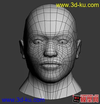 3D打印模型简单人头的图片