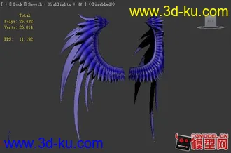 3D打印模型天使之翼的图片