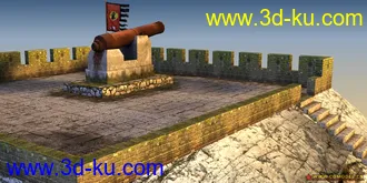 3D打印模型古炮台的图片
