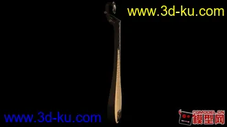 3D打印模型maya琵琶建模 导出obj通用格式 有材质的图片