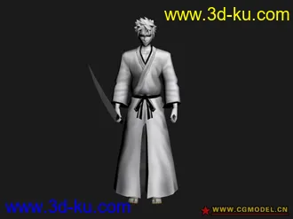 3D打印模型白 黑崎一护的图片