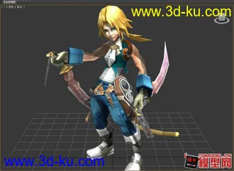 3D打印模型最终幻想十个角色送四个高贴低模（老模新发，有重复但贴图不同）个人珍藏的经典。...的图片
