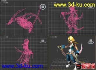 3D打印模型最终幻想十个角色送四个高贴低模（老模新发，有重复但贴图不同）个人珍藏的经典。...的图片