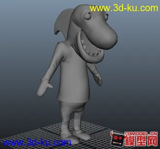 3D打印模型给美国广告公司做的 subway 吉祥物鲨鱼的图片