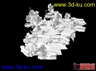 3D打印模型蓬萊仙境局部場景的图片
