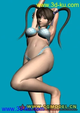 3D打印模型性感的泳装少女的图片