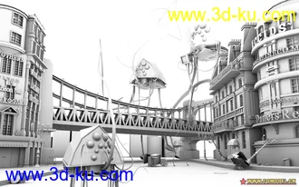 3D打印模型MaYa打造经典【科幻】大场景的图片