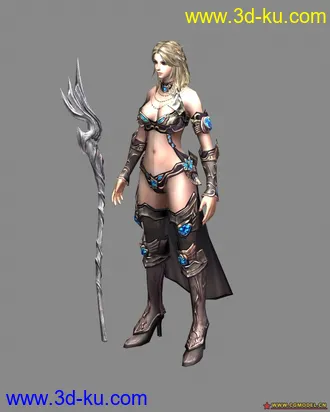 3D打印模型女战士的图片