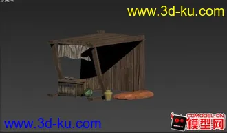 3D打印模型一个水果摊···的图片