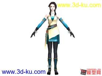 3D打印模型一个很好看的MM的图片