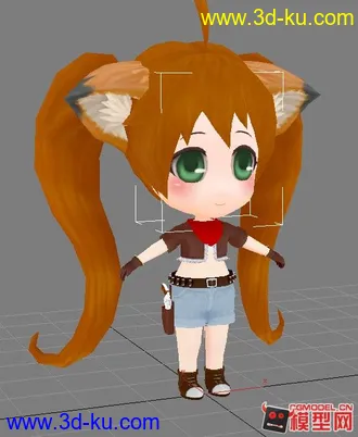 3D打印模型Q版女牛仔的图片