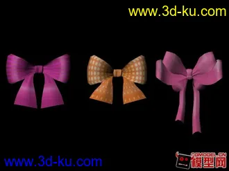 3D打印模型可爱女生的漂亮蝴蝶结的图片
