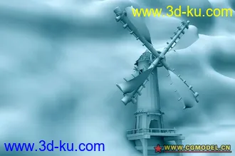 3D打印模型冰封的风车的图片