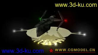 3D打印模型飞船&平台 maya科幻系列 mb格式的图片