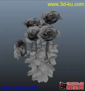 刚做的 玫瑰花模型 需要的拉走的图片
