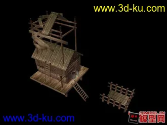 修建中的民居(修改過)模型的图片