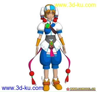 3D打印模型小女孩的图片