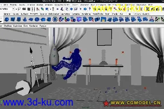 3D打印模型人体带动作的图片