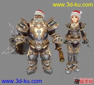 3D打印模型老男人 小女人的图片