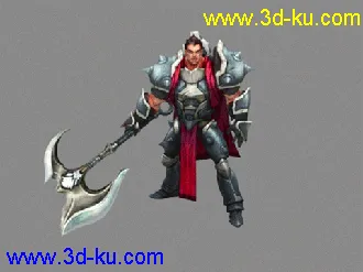 3D打印模型英雄联盟~诺克萨斯之手·· 带绑定+待机动作的图片