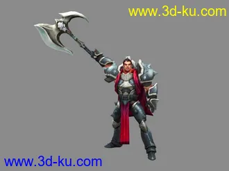 3D打印模型英雄联盟~诺克萨斯之手·· 带绑定+待机动作的图片