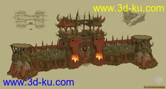 3D打印模型场景的图片