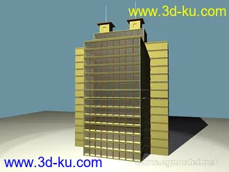 3D打印模型大楼两栋的图片