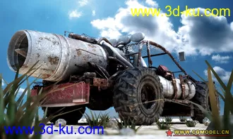 3D打印模型超级战车 高模的图片