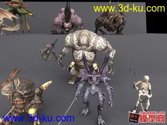 3D打印模型各种怪物总汇的图片
