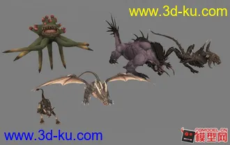 3D打印模型各种怪物总汇的图片