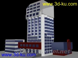 3D打印模型建筑群的图片