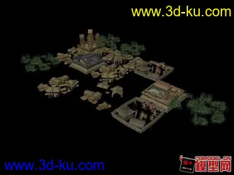 日本戰國建築物模型的图片