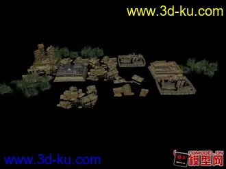 日本戰國建築物模型的图片