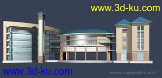 3D打印模型医院的图片