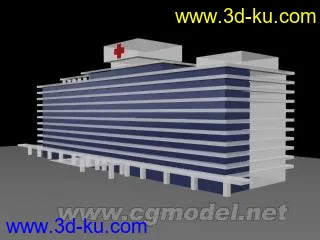 3D打印模型医院的图片