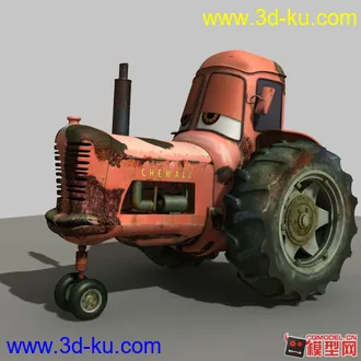 3D打印模型玩具总动员中 被麦昆一吓就翻车的搞笑拖拉机的图片