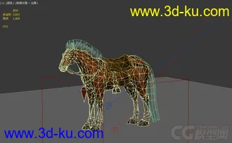 黄鬃骏马模型下载的图片