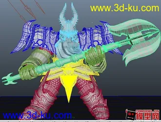 3D打印模型魔兽世界 矮人战士的图片