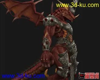 3D打印模型超酷红龙怪的图片