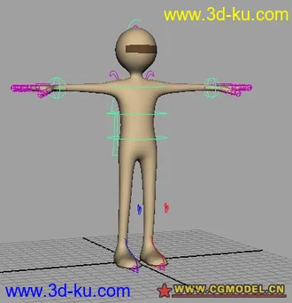 animation 动画练习专用小人模型~~完美绑定的图片