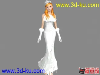 3D打印模型时尚美丽的新娘的图片