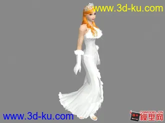 3D打印模型时尚美丽的新娘的图片