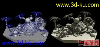 3D打印模型Q版小场景的图片